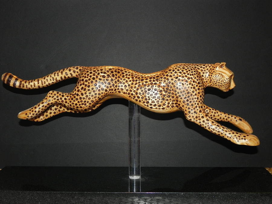 Cheetah Sculpture by Guy Jackson - Fine Art America