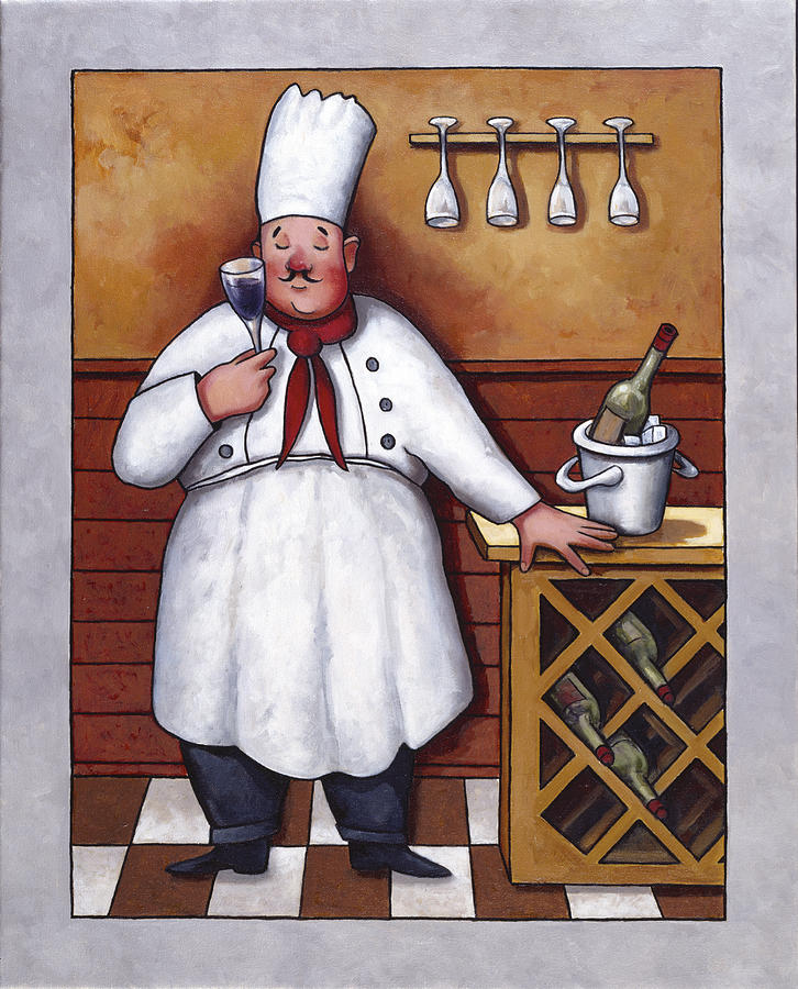 Chef 2 Painting by John Zaccheo