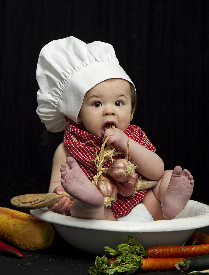 Chef Baby Photograph by Trudy Wilkerson