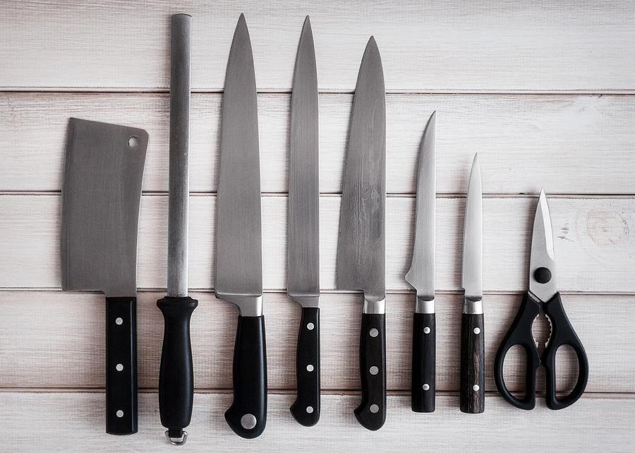 Chefs knives Photograph by John Clark Photo