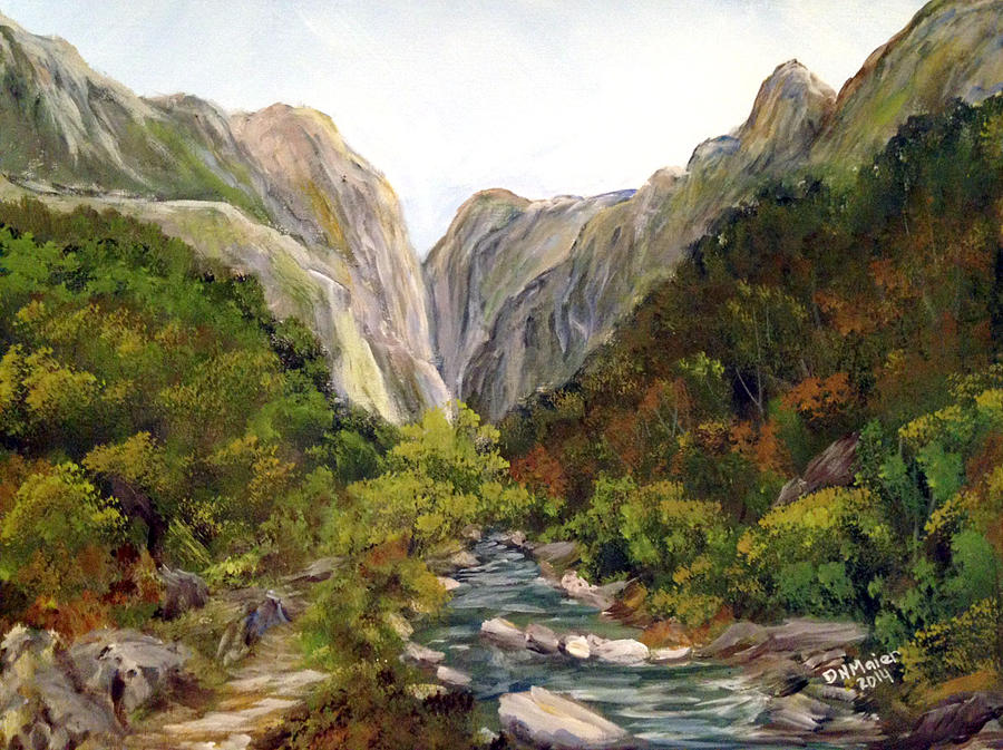 Cheile Turzii - Turda Gorges - Romania Painting by Dorothy Maier