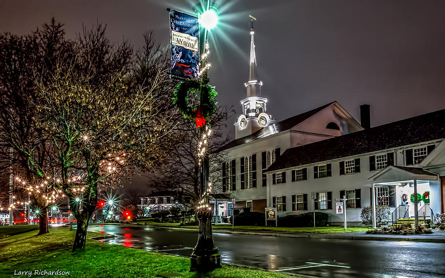 Chelmsford MA at Christmas Photograph by Larry Richardson Fine Art