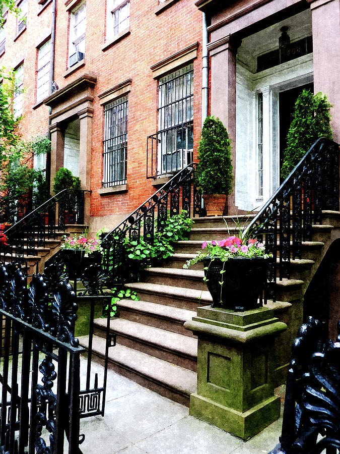 Chelsea Brownstone Photograph by Susan Savad