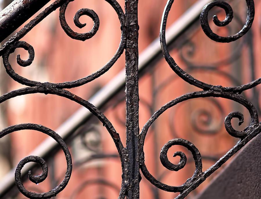 Abstract Photograph - Chelsea Wrought Iron Abstract by Rona Black