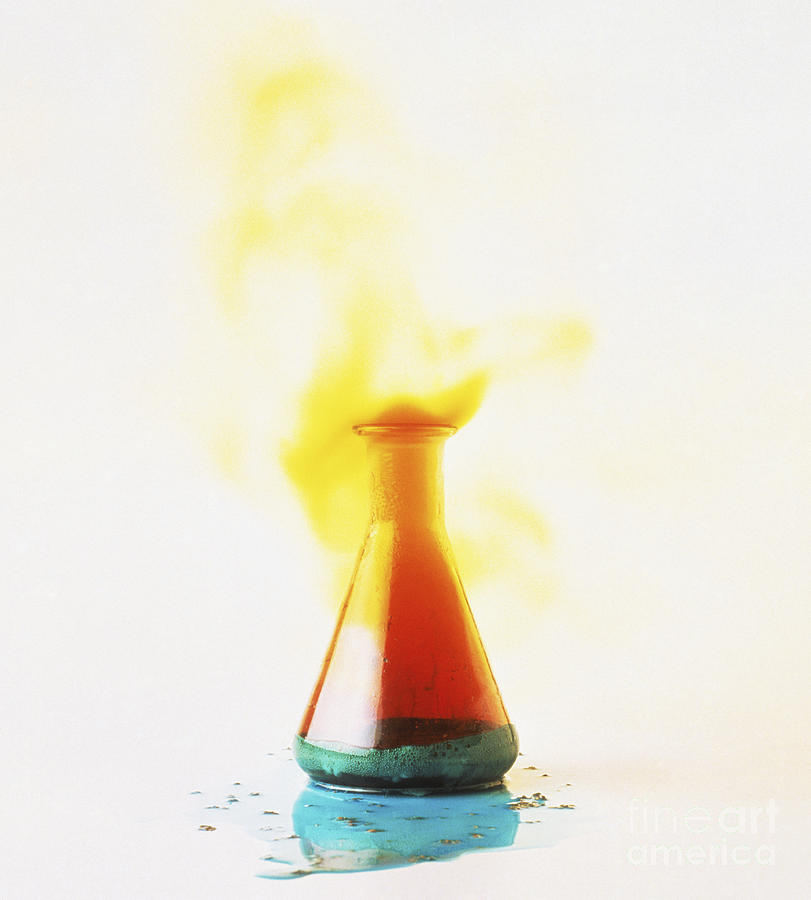 Chemical Reaction Photograph by Clive Streeter and Dorling Kindersley
