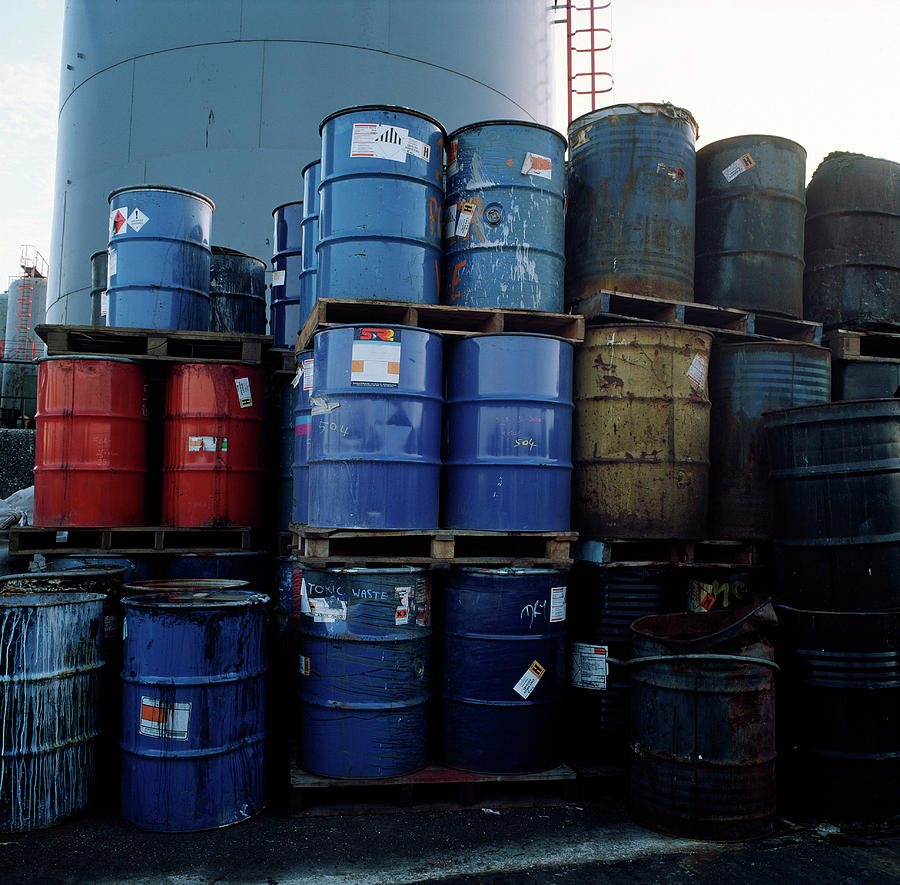 Chemical Waste Storage Photograph by Robert Brook/science Photo Library ...