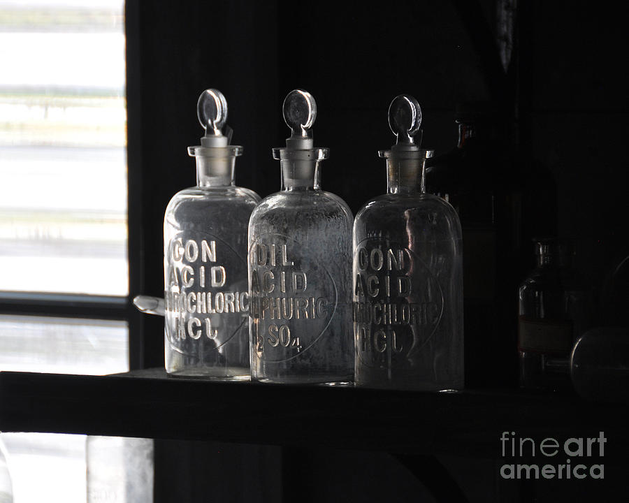 Chemists bottles Photograph by Joanne McCurry