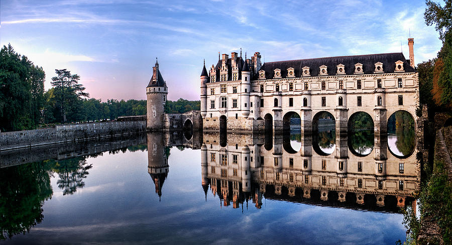 Chenonceau Castle in the evening Photograph by Weston Westmoreland