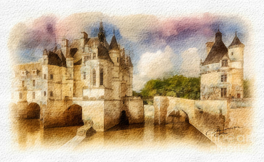 Chenonceau Painting by Mo T