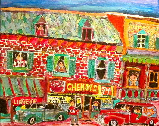 Chenoys 1940 Painting by Michael Litvack