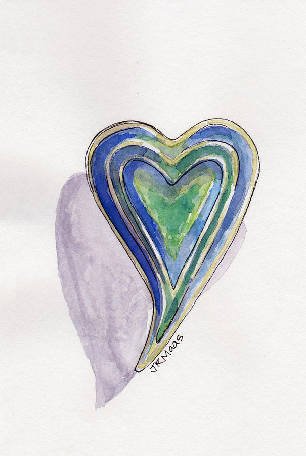 Cherished Heart Painting by Julie Maas