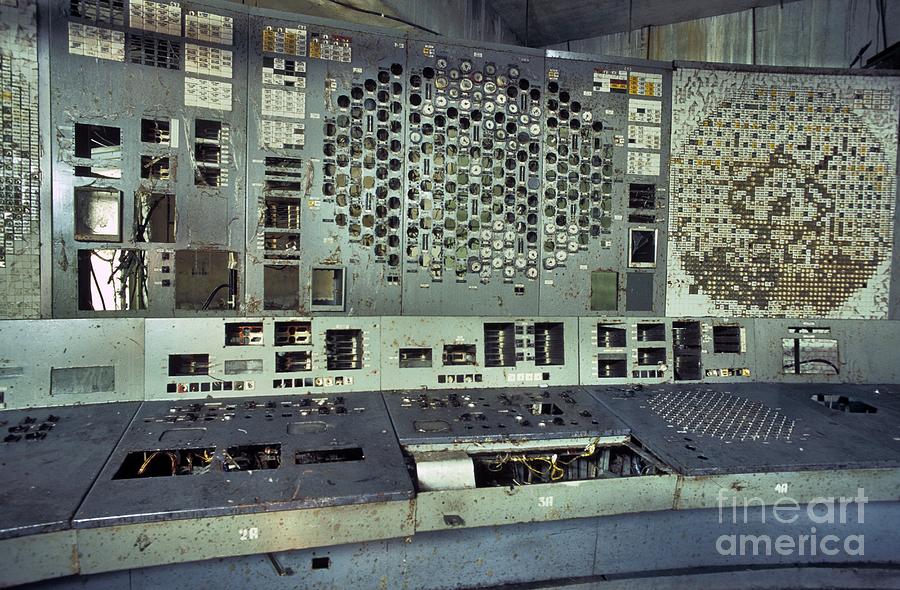 Device Photograph - Chernobyl Reactor 4 Control Panel by Patrick Landmann