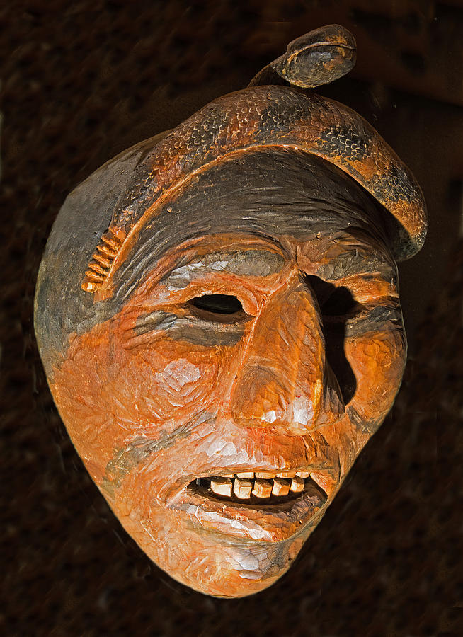 Cherokee Indian Dance Mask Photograph by Millard H. Sharp