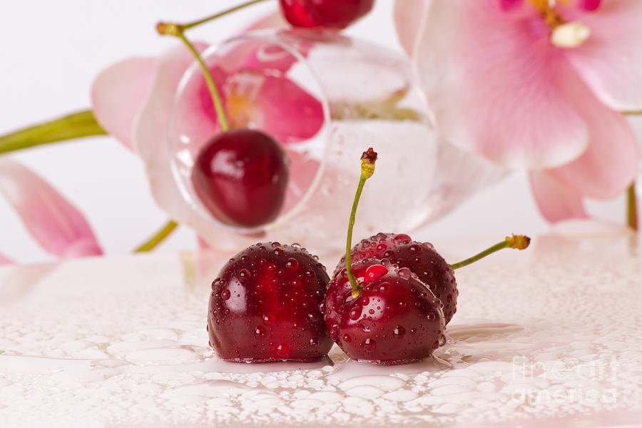Nature Photograph - Cherries by Christine Sponchia
