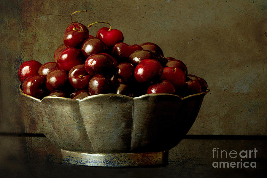 Fruit Photograph - Cherries Still Life by Ness Welham