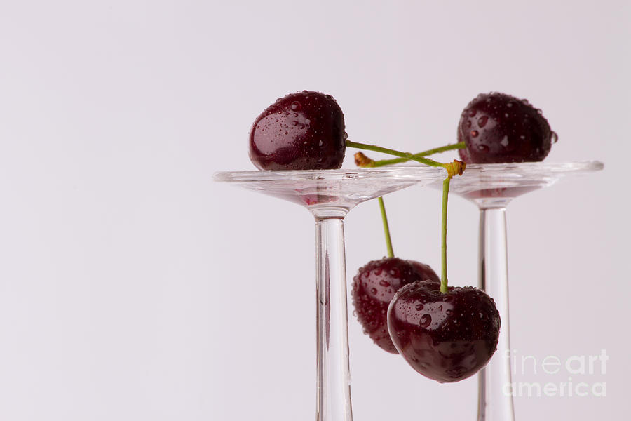 Cherries With Glasses Photograph by Christine Sponchia