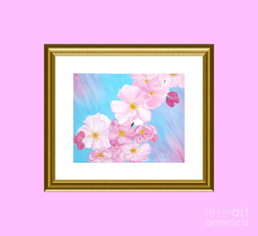 Flower Painting - Cherry Blossom. Holiday Collection by Oksana Semenchenko