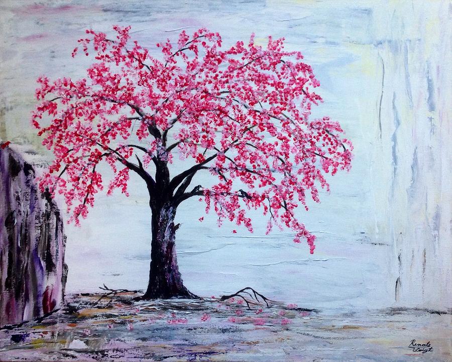 Cherry Blossom Painting by Renate Voigt - Fine Art America