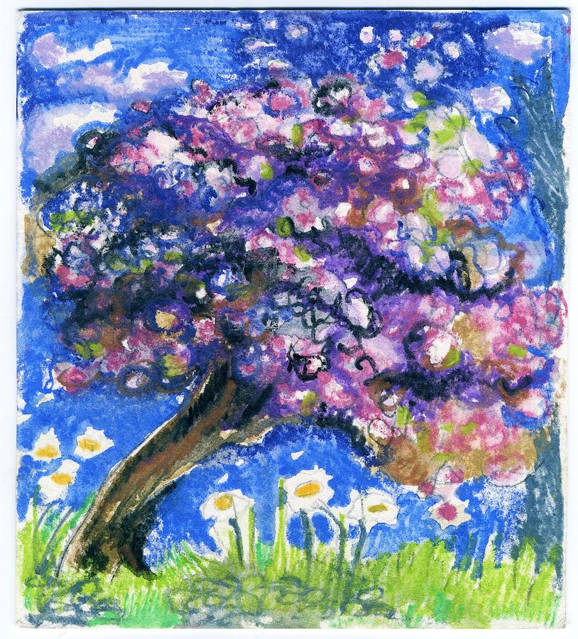 Cherry Blossom Spring. Pastel by Wendy Le Ber - Pixels