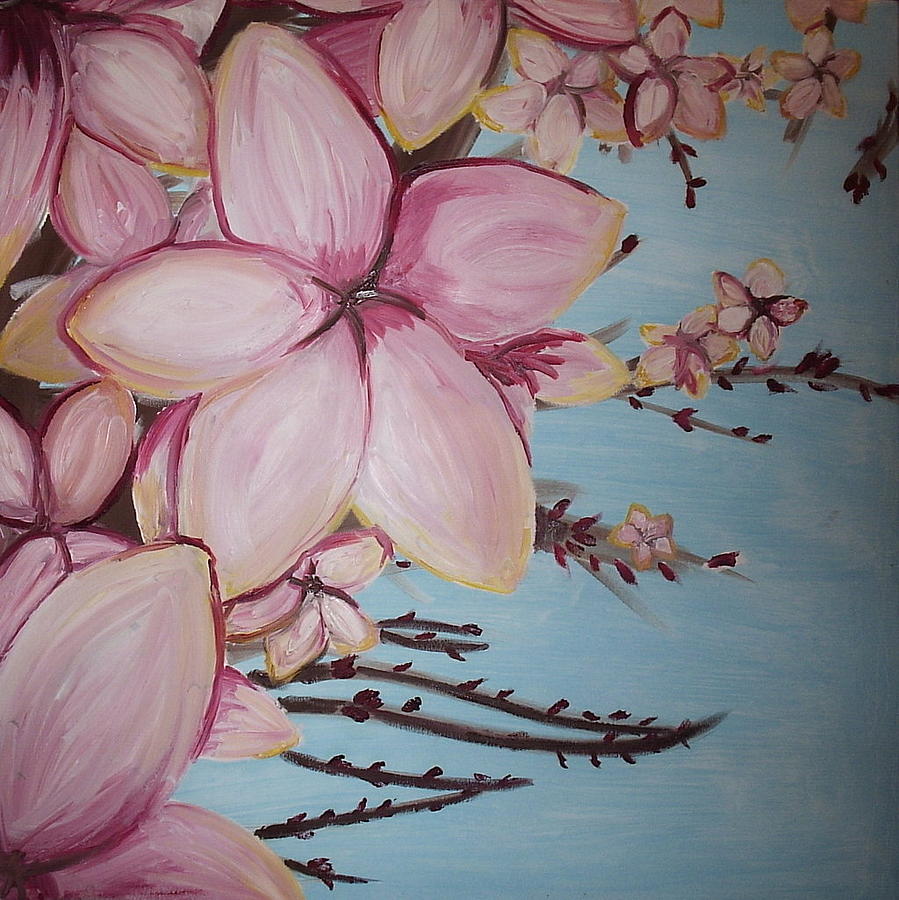 Landscape Painting - Cherry Blossoms by Catherine Jordan