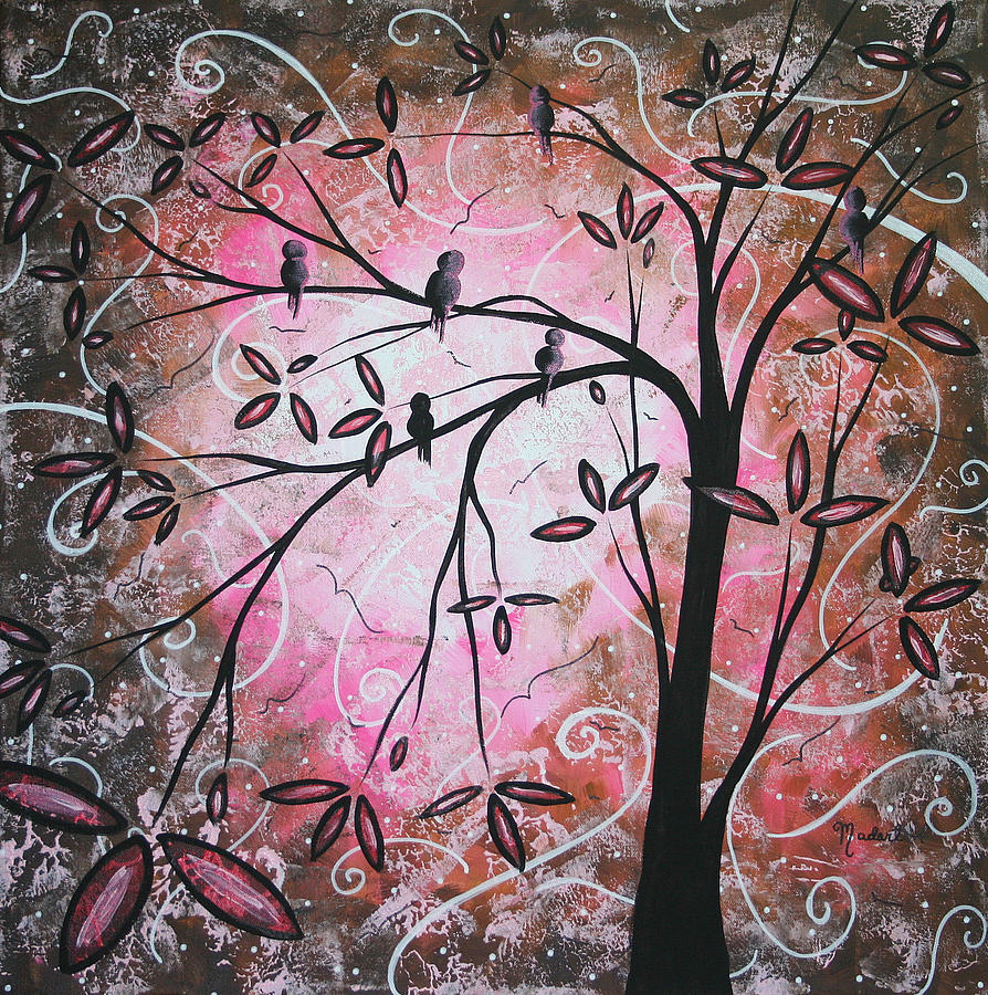 Cherry Blossoms Painting by Megan Aroon