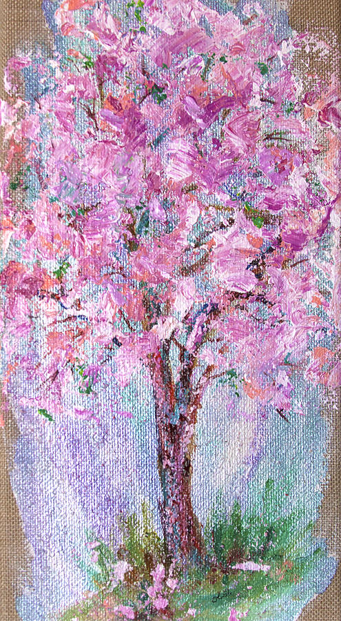 Cherry Blossoms  Painting by Sally Quillin