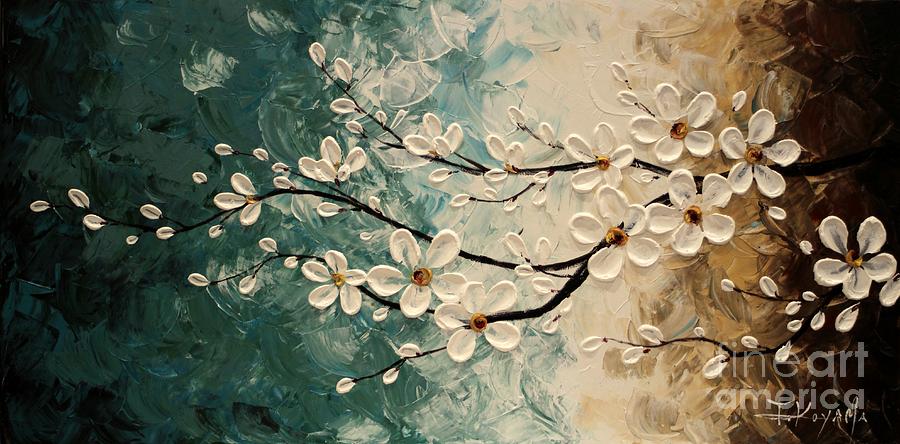 Abstract Painting - Cherry Blossoms series2 by Tomoko Koyama