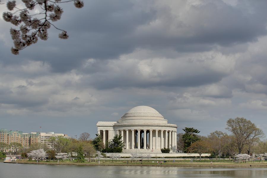 Cherry Blossoms with Jefferson Memorial - Washington DC - 011339 Photograph by DC Photographer
