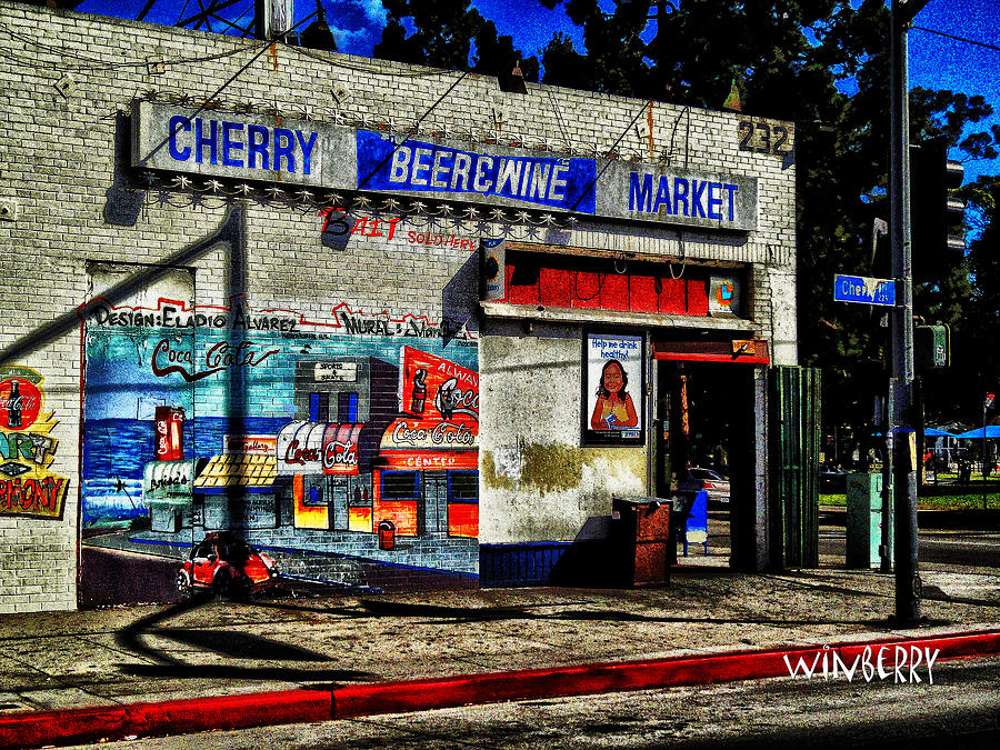 Cherry Market Digital Art by Bob Winberry