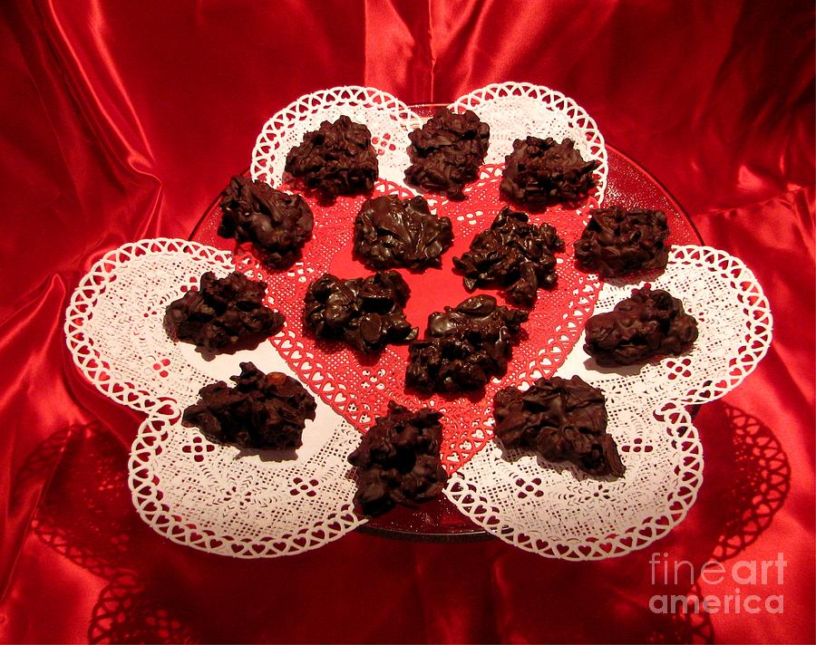 Candy Photograph - Cherry Pecan Chocolates by Judyann Matthews