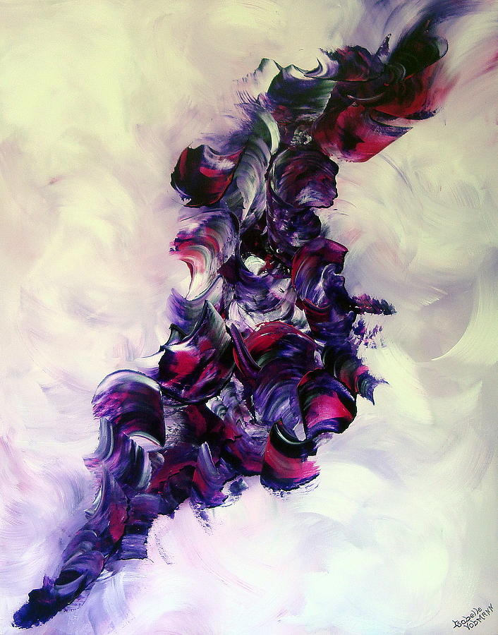 Abstract Painting - Cherry rockn roll by Isabelle Vobmann