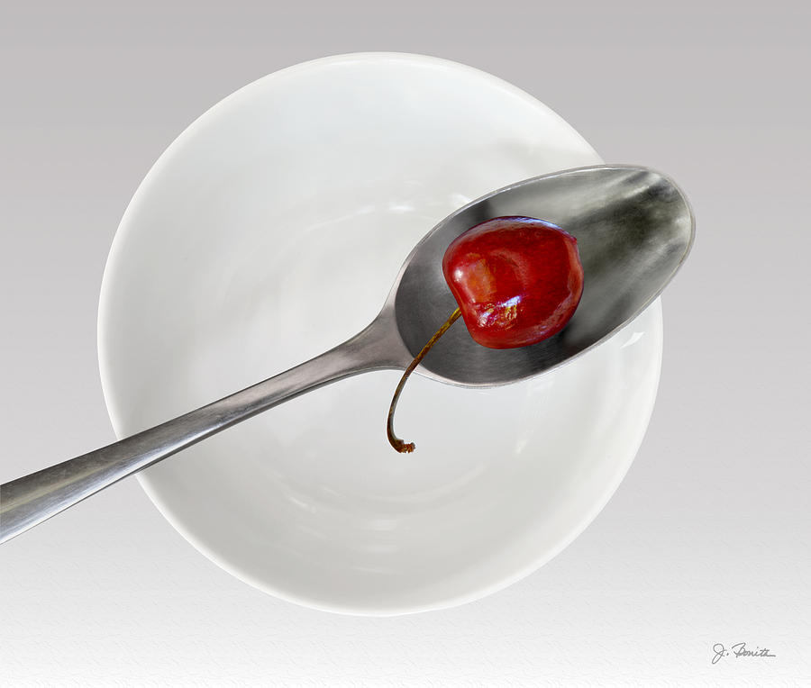 Cherry Spoon and Bowl Photograph by Joe Bonita