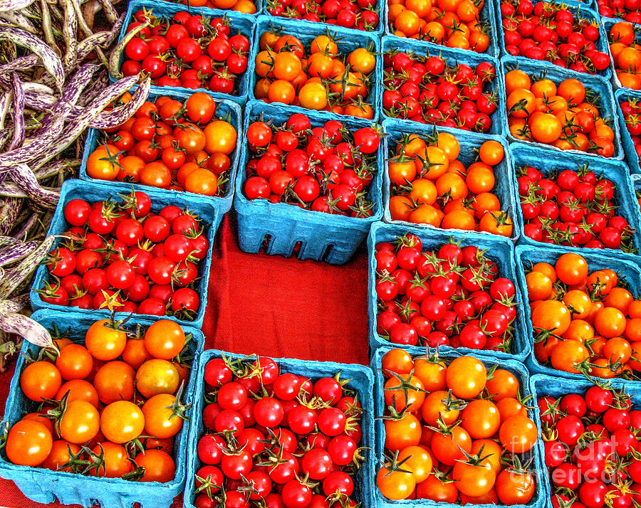 Cherry Tomatoes Digital Art by Margaret Hood