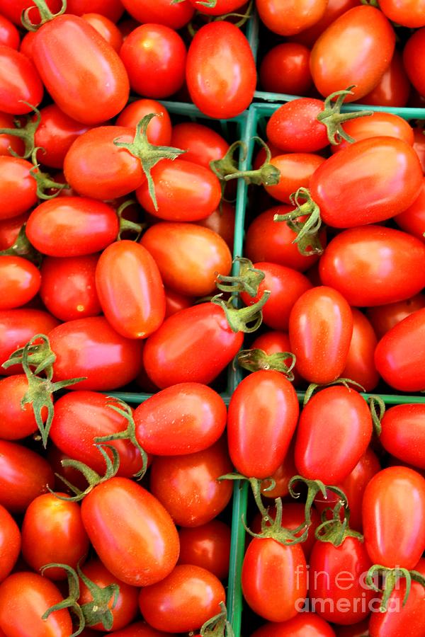 Cherry Tomatos Photograph by Henrik Lehnerer