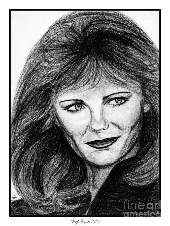 Cheryl Tiegs in 1981 Drawing by J McCombie