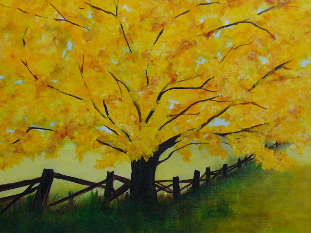 Summer Painting - Cheryls Tree by Frederick Lyle Morris - Disabled Veteran