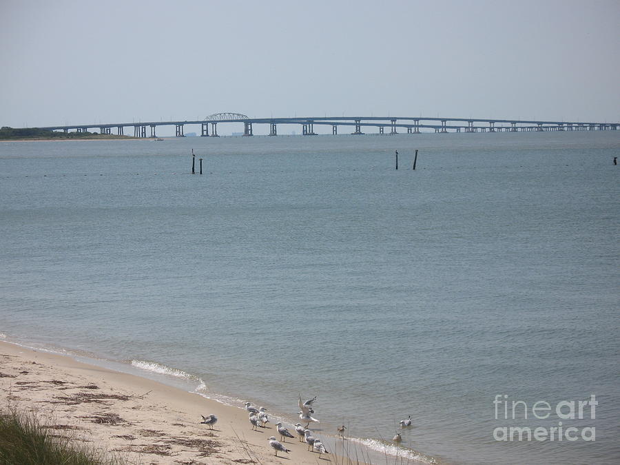 Architecture Photograph - Chesapeake Bay Bridge - Tunnel by Christiane Schulze Art And Photography