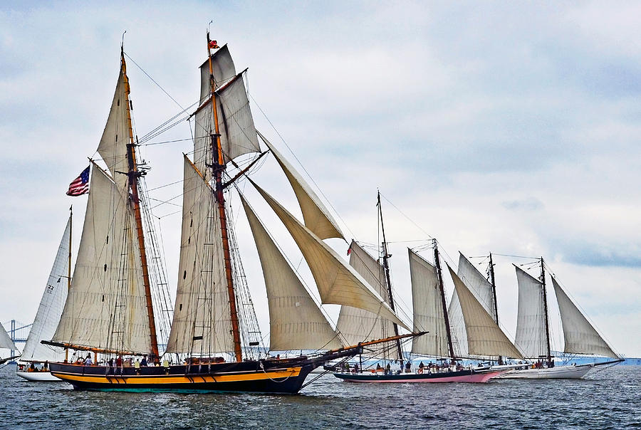 Chesapeake Bay Schooners I Photograph by Dom J Manalo - Fine Art America