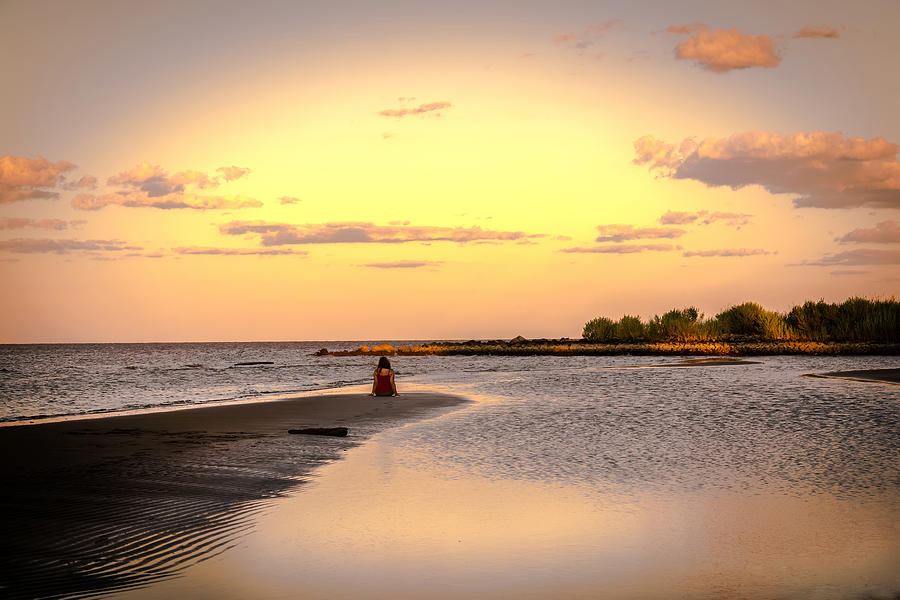 Chesapeake Bay Sunset Photograph by Patrick Wolf