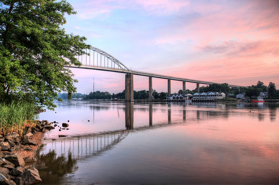 Bridge Photograph - Chesapeake City Pastels by JC Findley