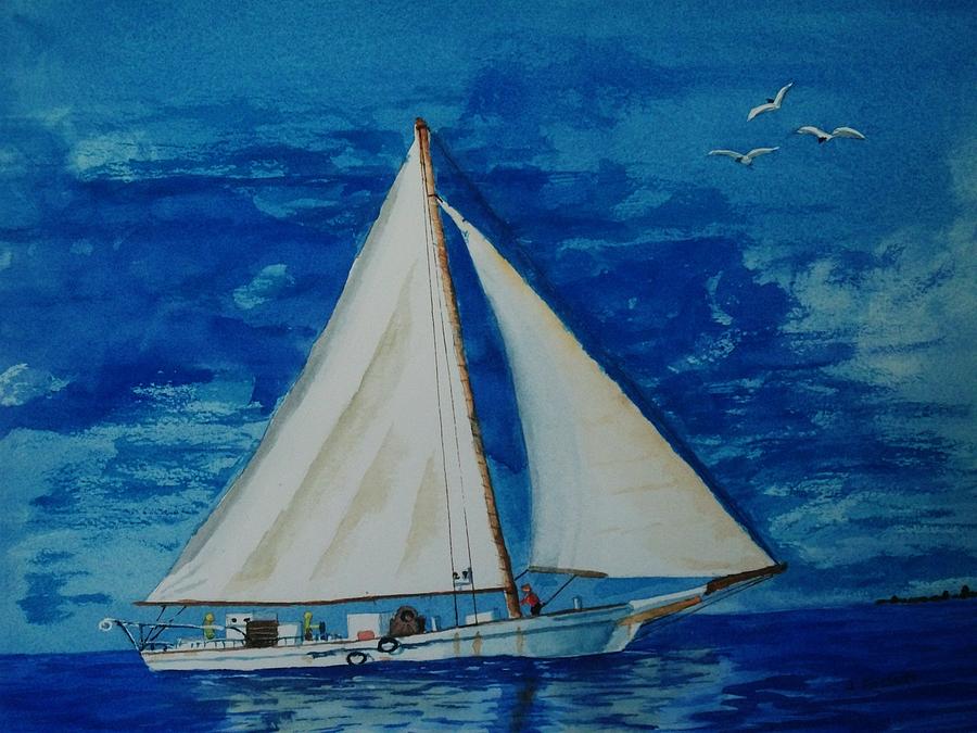 Chesapeake Skipjack Painting by John Fossett - Fine Art America