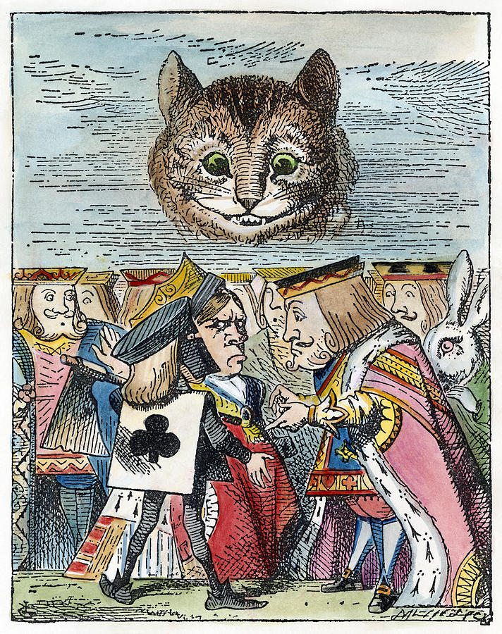 Cheshire Cat, 1865 Drawing by Granger