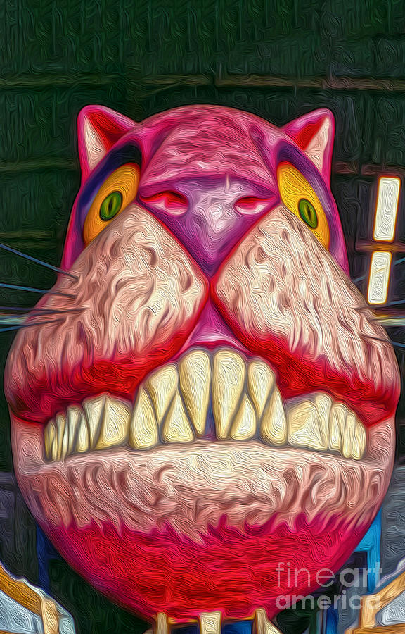 Cheshire Cat Painting - Cheshire Cat by Gregory Dyer