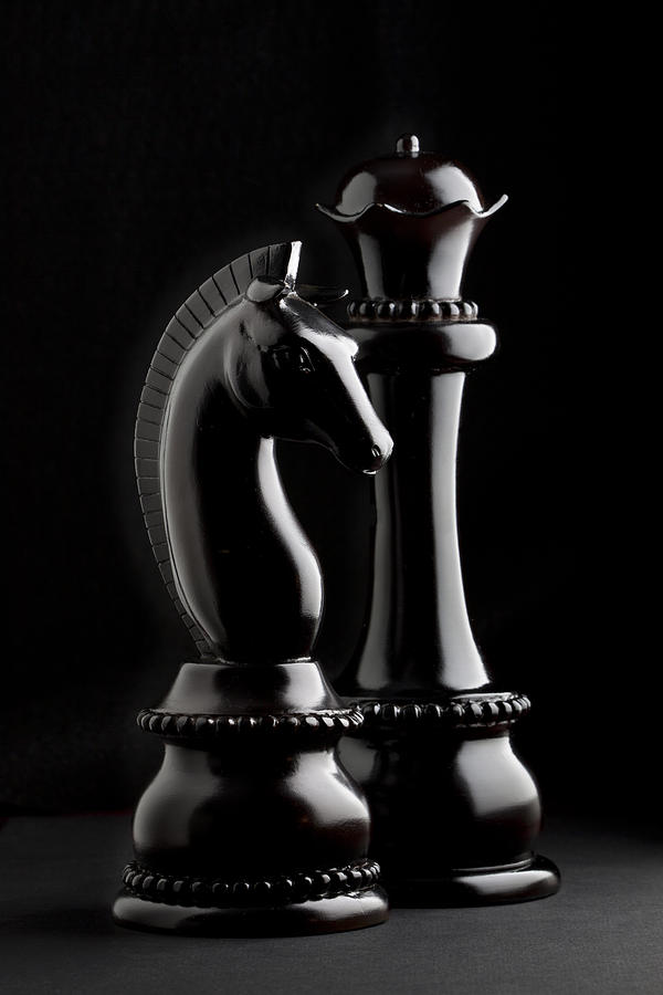 chess black and white photography