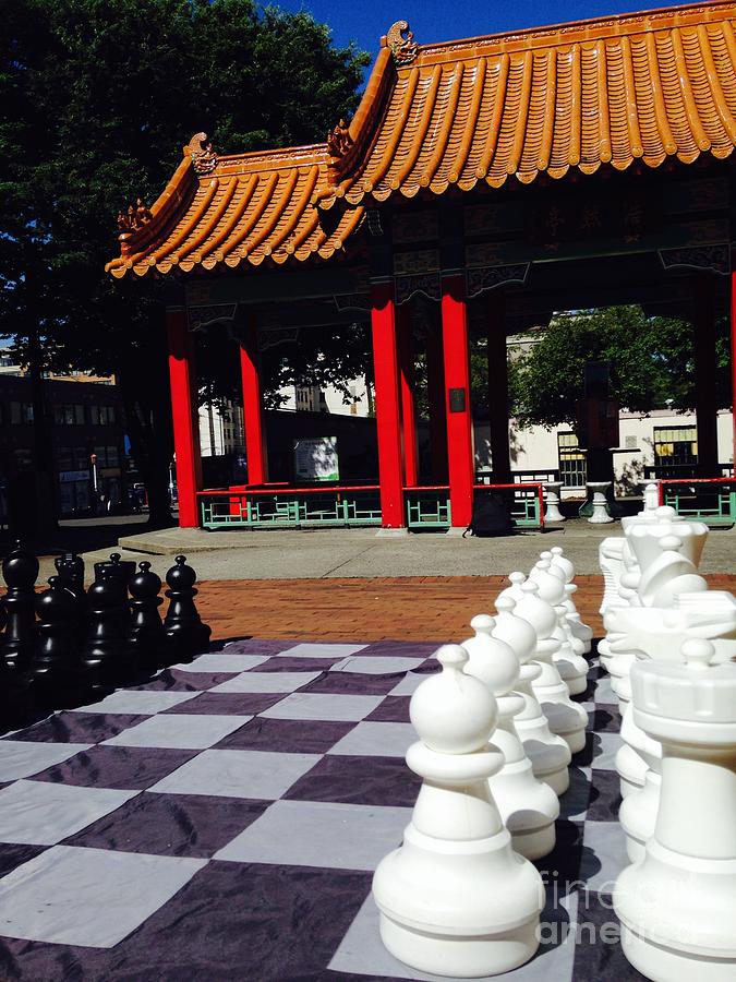 Chess Photograph - Chess in China Town by LeLa Becker
