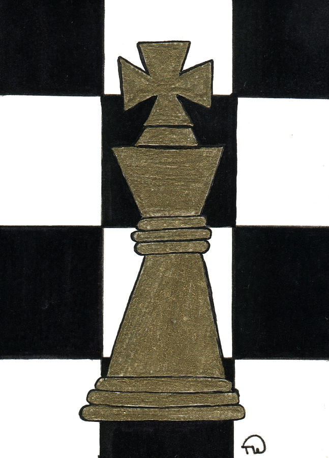 Chess King Painting by Tambra Wilcox | Pixels