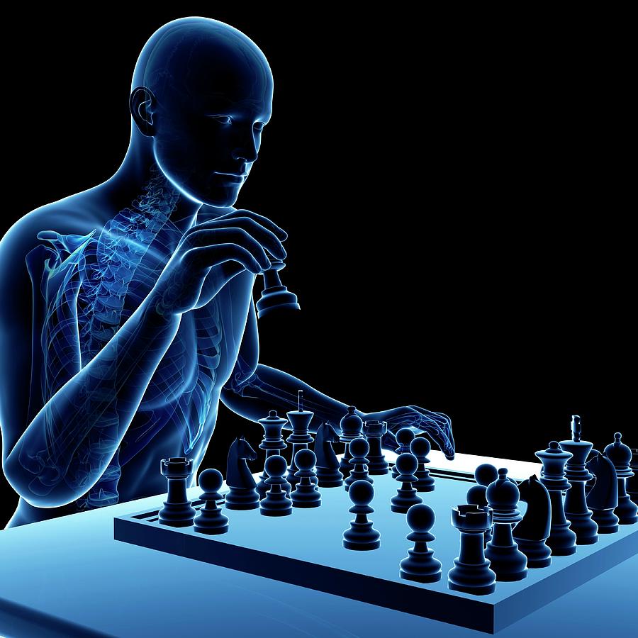 Chess Player Photograph by Sciepro/science Photo Library