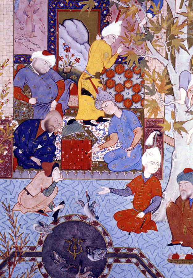 Chess Players, 1556-65 Painting by Granger
