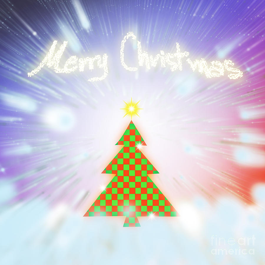 Backdrop Digital Art - Chess Style Christmas Tree by Atiketta Sangasaeng Backdrop Digital Art - Chess Style Christmas Tree by Atiketta Sangasaeng