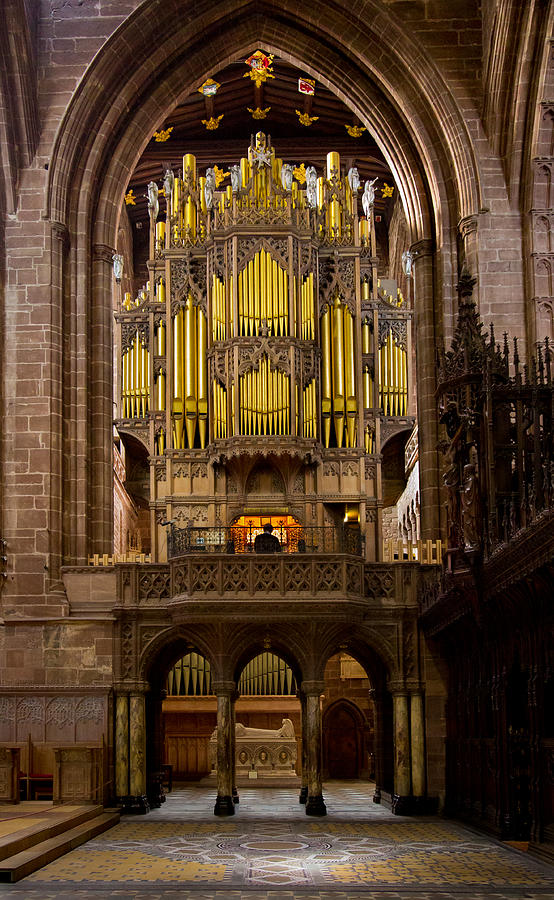 Chester Cathedral organ Photograph by Jenny Setchell